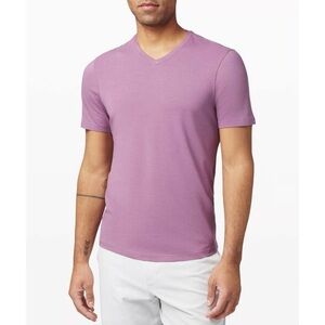 Lululemon tee 5 Year Basic V-neck Amethyst Velvet short sleeve pima performance